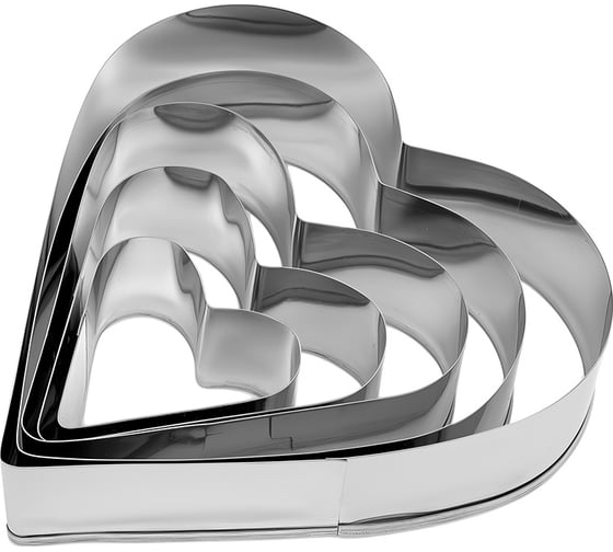 Изображение товара Набор форм для печенья APOLLO Te amo нержавеющая сталь 5 шт TEM-05