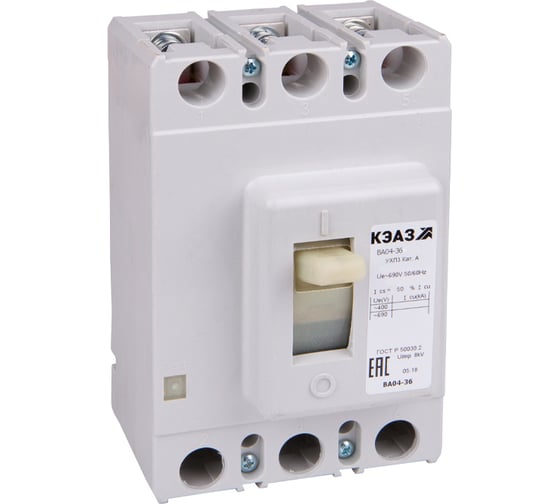 Изображение товара Автоматический выключатель КЭАЗ ВА04-36-340010-160А-1000-690AC-УХЛ3 107536