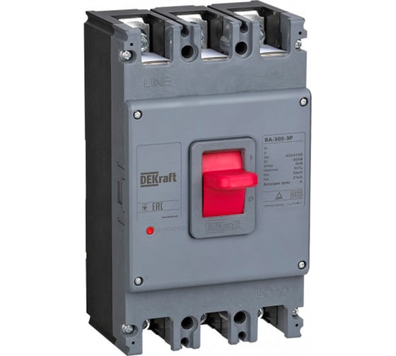 Изображение товара Автоматический выключатель DEKraft ВА-305 3п, 315А, 35кА 22760DEK