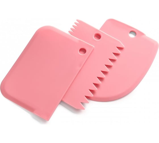 Изображение товара Набор кондитерских шпателей APOLLO 3 предмета Biscuit ВЫПЕЧКА BSC-01-V