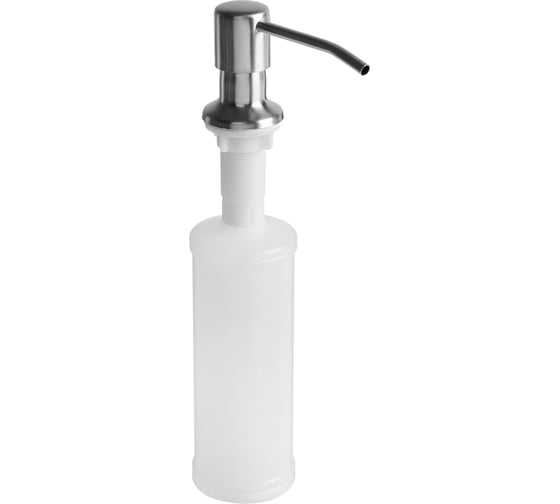 Изображение товара Дозатор встраиваемый в столешницу для жидкого мыла, средства для мытья посуды GRIALE, объем 300 мл, сатин GR21L