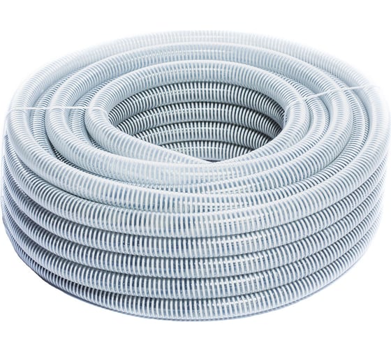 Изображение товара Шланг спиральный 700L НВС из ПВХ, 30 м, 63 мм, белый HIMPT 00-00007849