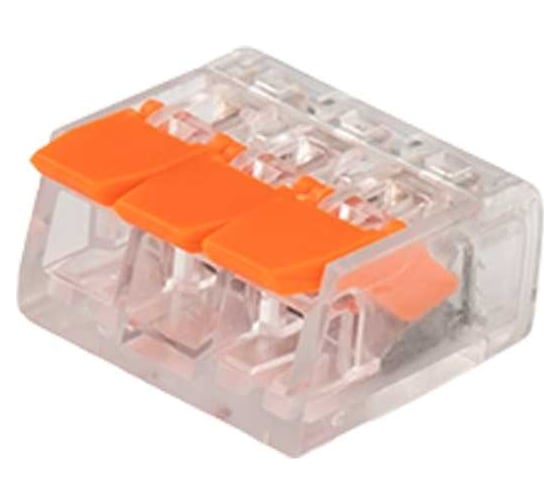 Изображение товара Клемма монтажная рычажного соединения Jazzway PTC-3P 221-413 450В 32А 0.14-4.0кв.мм (упаковка 50шт) 5050914