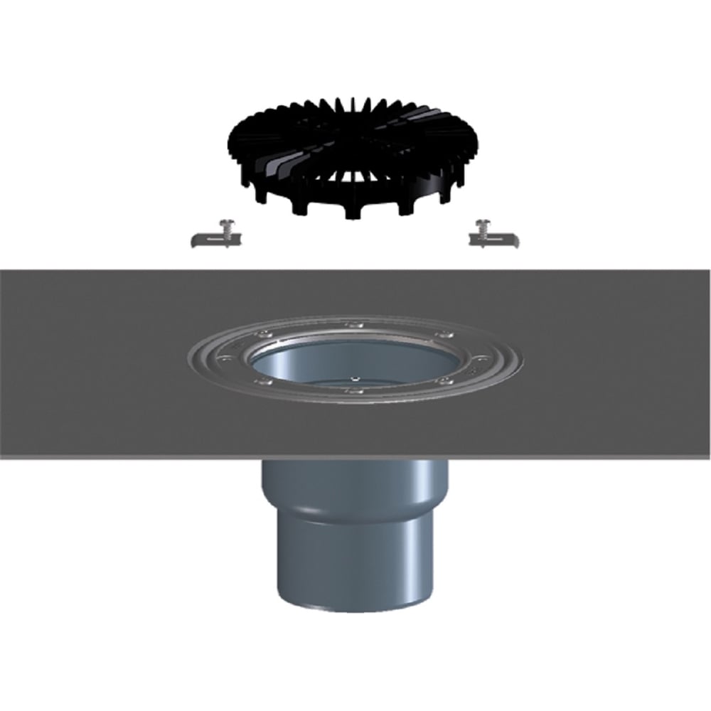 Изображение товара Корпус трапа HL 3100TH с вертикальным выпуском и заглушкой 151