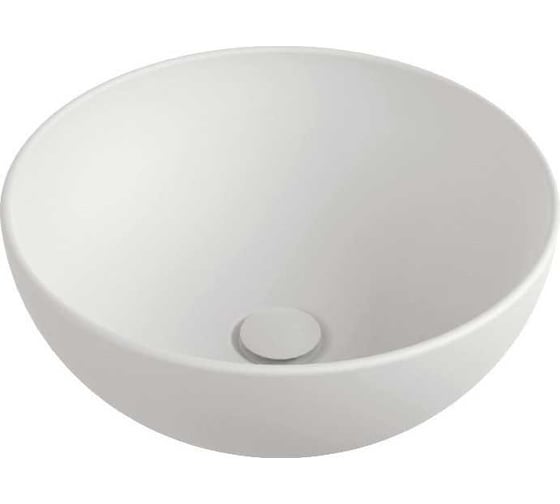Изображение товара Накладная раковина Flaminia App диаметр 400хh160 мм без плоскости под смеситель, без перелива, керамика, цвет Latte AP40ALAT