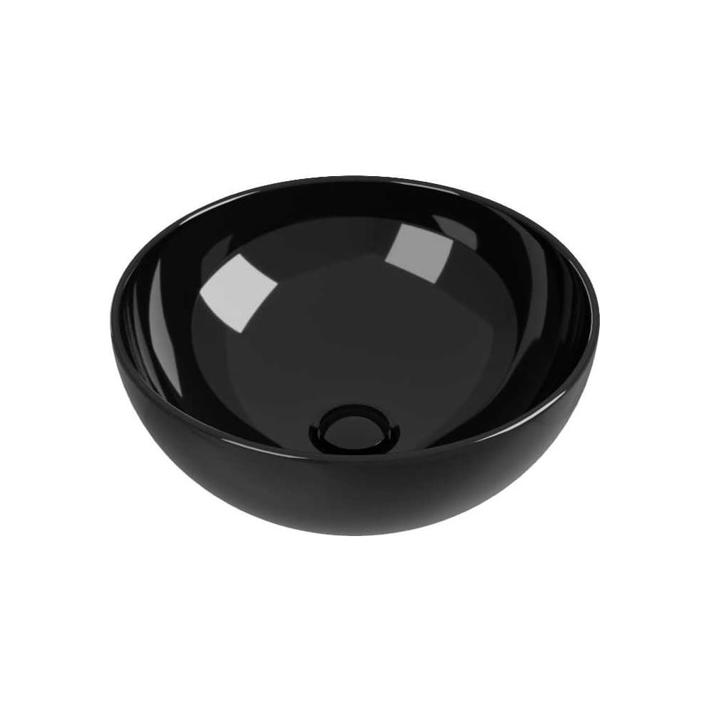 Изображение товара Накладная керамическая раковина Flaminia App диаметр 400 мм черный