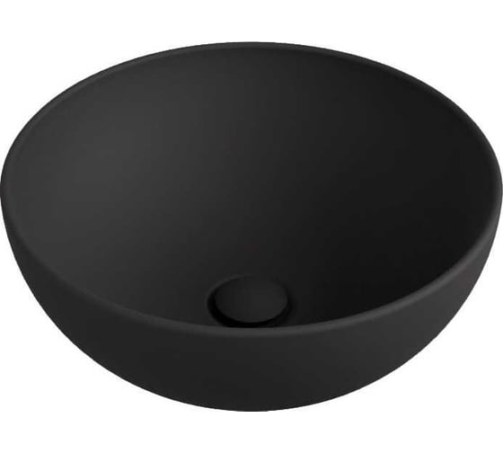 Изображение товара Накладная раковина Flaminia App диаметр 400xh160 мм, без перелива, без отверстия для смесителя, цвет Carbone AP40ACAR