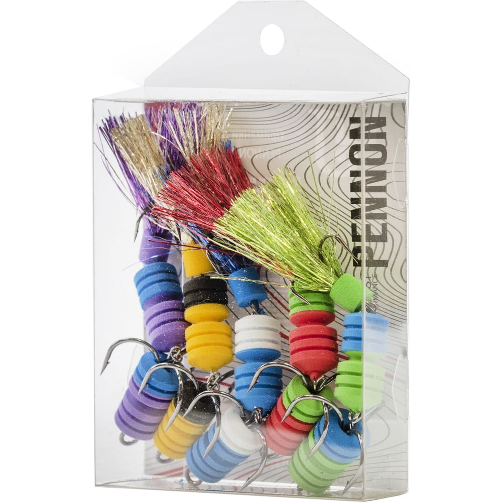 Изображение товара Приманки джиговые Lucky John LJ PENNON BARBELLWORM MIX1 5 шт для рыбалки