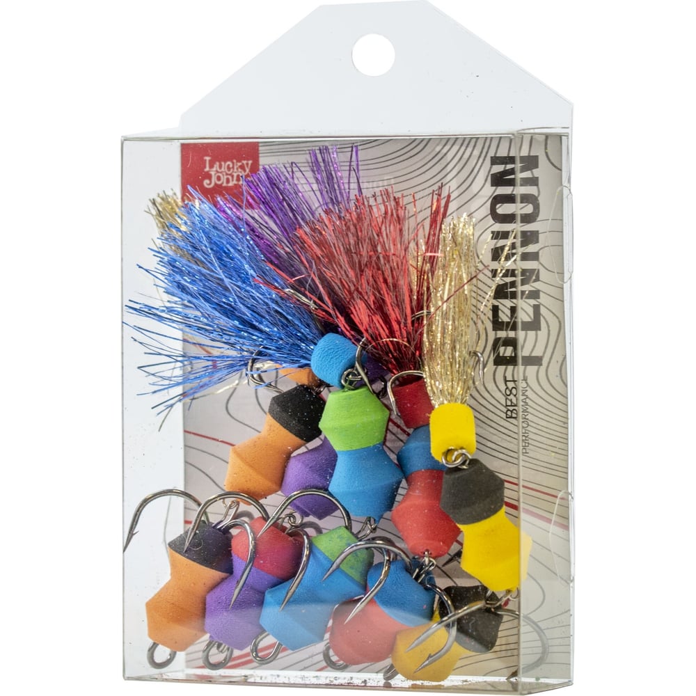 Изображение товара Приманки джиговые Lucky John LJ PENNON TIPSYWORM MIX2 5 шт
