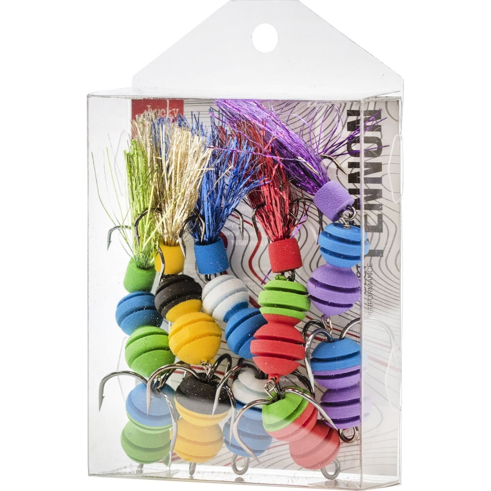 Изображение товара Джиговые приманки Lucky John LJ PENNON ROLLERWORM MIX1, 5 шт, микс цветов