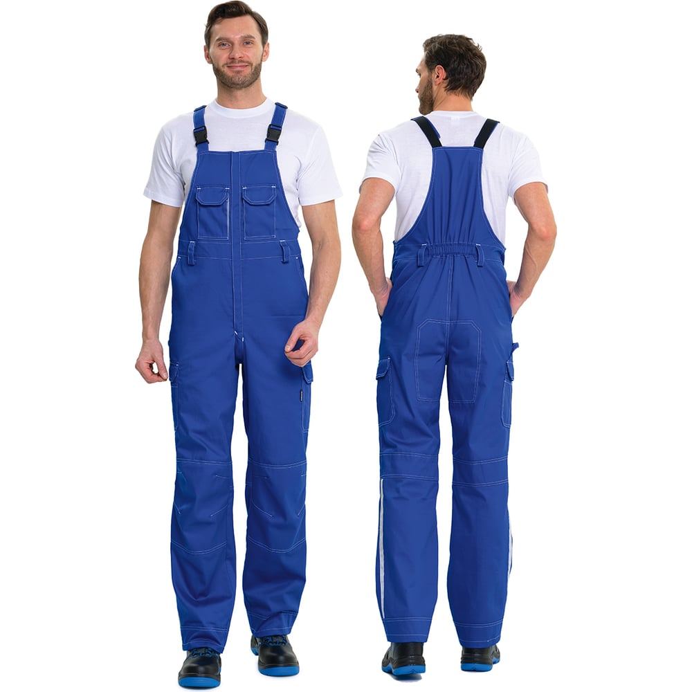 Изображение товара Полукомбинезон мужской Прабо летний Эко-Труд василёк 48-50 водоотталкивающая смесовая ткань