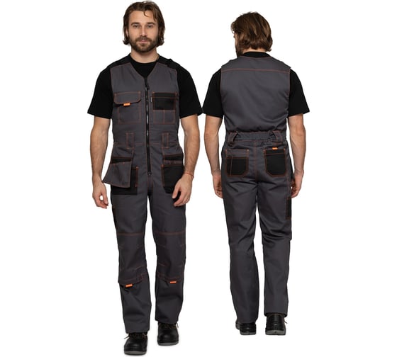 Изображение товара Полукомбинезон мужской Прабо " Бренд" серый/черный р-р 44-46/170-176 16222