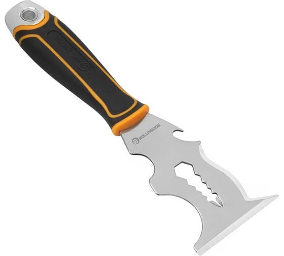 Изображение товара Шпатель-скребок многофункциональный Rollingdog 14 в 1, нержавеющая сталь 420, наконечник-молоток 50417-T