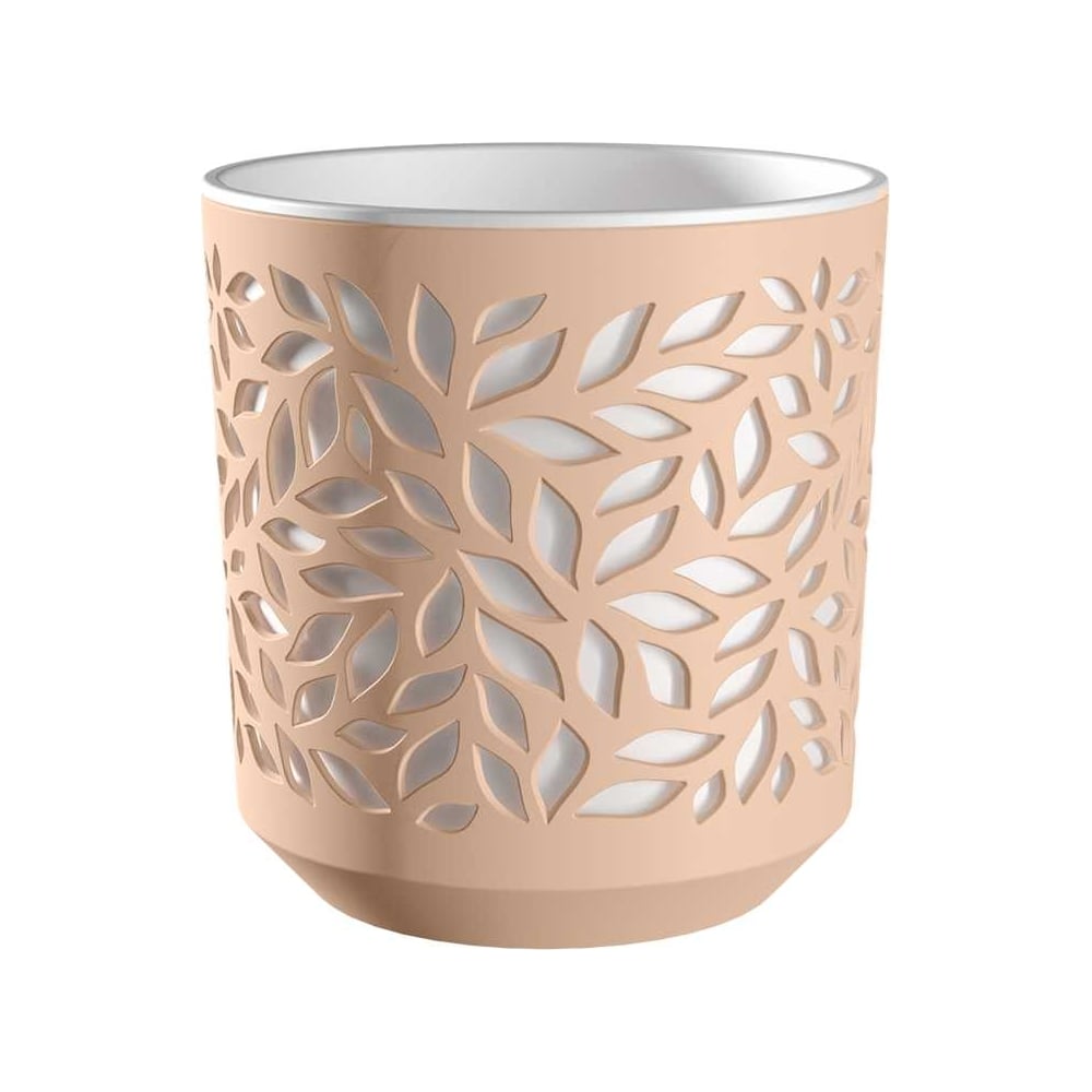 Изображение товара Кашпо BMC Leaves КШ 5838 для растений, пластик, 8 л, с поддоном