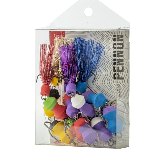 Изображение товара Приманки джиговые Lucky John LJ PENNON TIPSYWORM MIX4 5 шт LJPB005-04