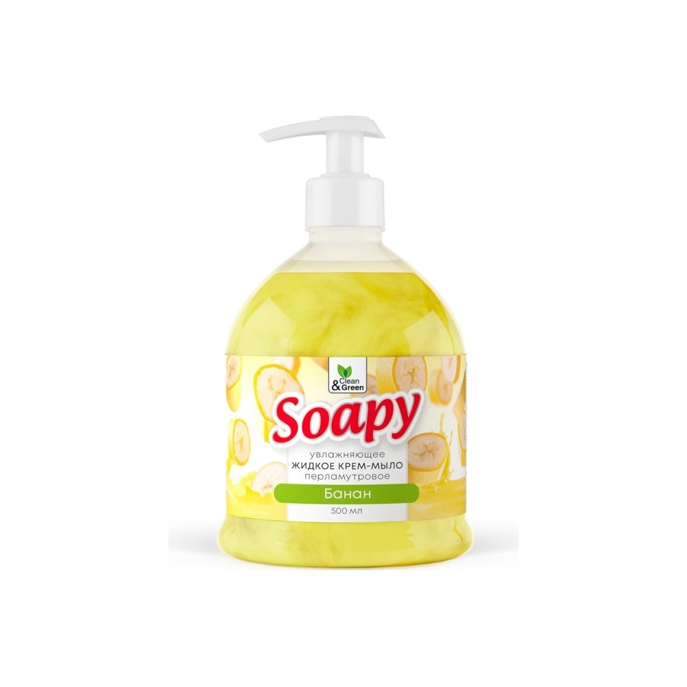 Изображение товара Крем-мыло Soapy Прохим банан с дозатором 0,5 л