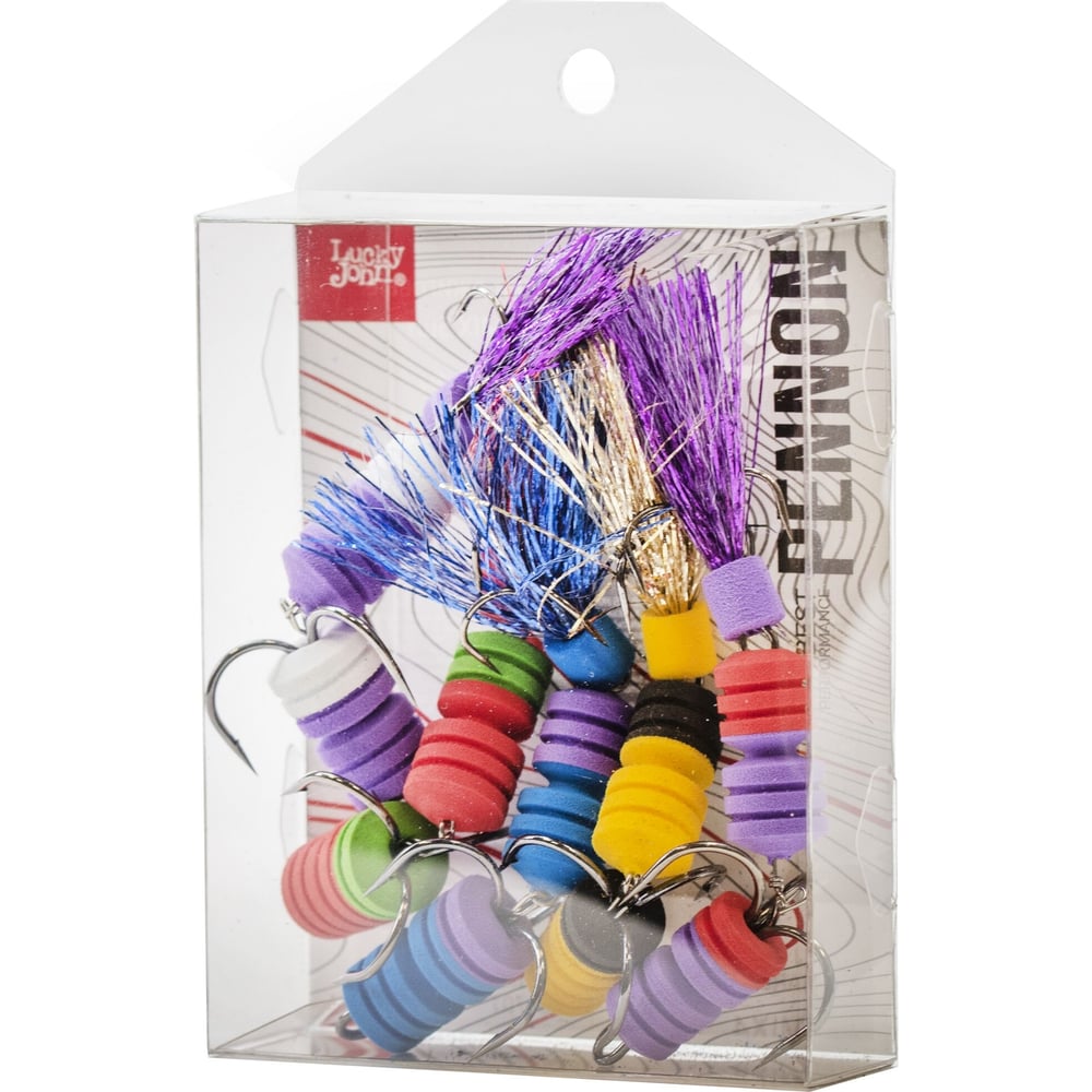 Изображение товара Джиговые приманки Lucky John LJ PENNON BARBELLWORM MIX4, 5 шт