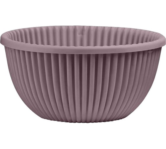 Изображение товара Кашпо bmc Верде КШ 5782 с дренажной вкладкой, пыльная роза, d31, h14см, 6л 071085