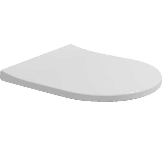 Изображение товара Сиденье для унитаза Flaminia APP/Quick 445x360хh28 мм, быстросъёмное с механизмом плавного закрывания Soft Close, шарниры хром, цвет белый QKCW07