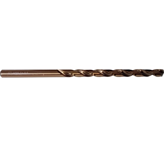 Изображение товара Сверло 8x165 мм, ц/х, HSS Co5, длинная серия DIN340 ФТ 102080