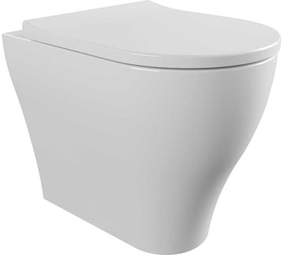 Изображение товара Напольный приставной унитаз Flaminia App 520x360хh430 мм, с системой GoClean, слив универсальный, дренажные патрубки, цвет белый AP117G