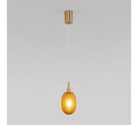 Изображение товара Подвесной светильник Eurosvet со стеклянным плафоном 50266/1 янтарный a066525