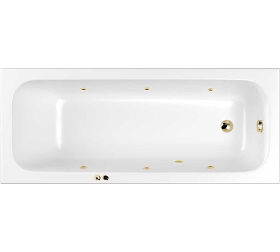 Изображение товара Ванна WHITECROSS Vibe 170x70 "SOFT" (золото) 0105.170070.100.SOFT.GL