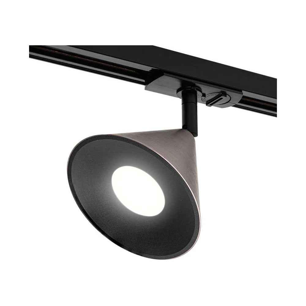 Изображение товара Трековый светильник Wolta BELLO IP20 с GU10 50 Вт алюминий черный/серый