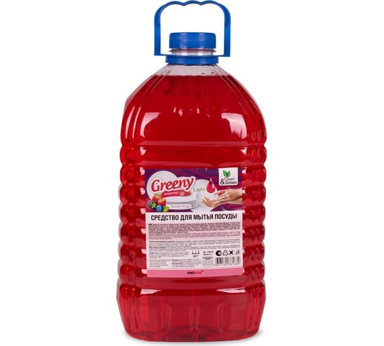 Изображение товара Средство для мытья посуды Прохим "Greeny" Light Лесные ягоды, 5 л CG8168