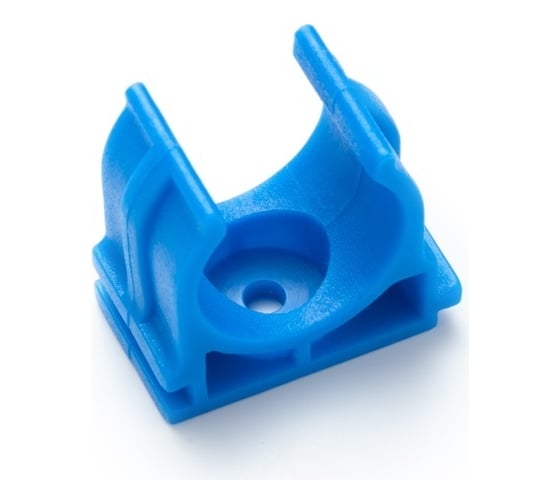 Изображение товара Крепеж-клипса для сантехнических труб Fedast для монтажных пистолетов, 20 мм, синий 100 шт. KL20-B