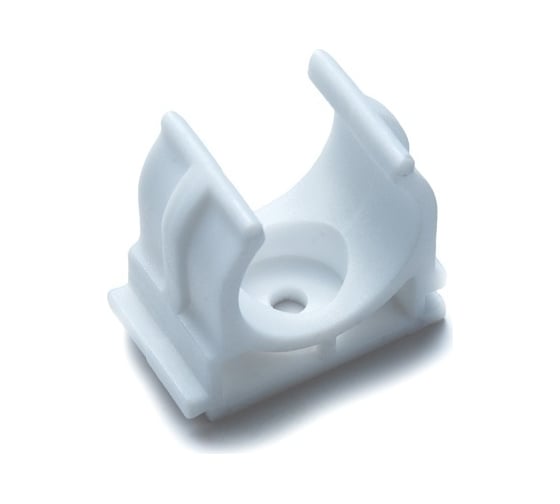 Изображение товара Крепеж-клипса для сантехнических труб Fedast для монтажных пистолетов, 16 мм, белый 100 шт. KL16-W