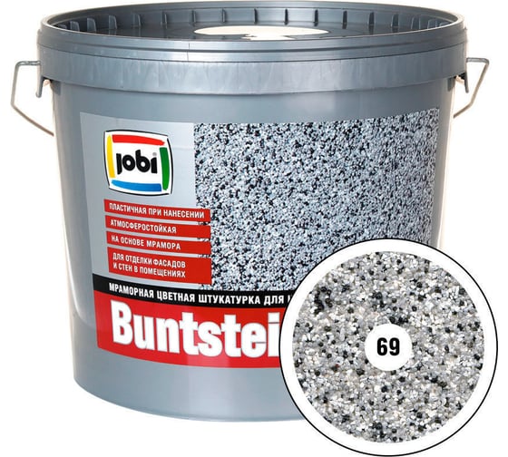 Изображение товара Мраморная штукатурка JOBI BUNTSTEINPUTZ №69 1,2мм 20кг 14977