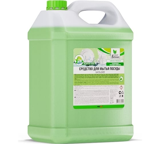 Изображение товара Средство для мытья посуды Прохим "Greeny" Premium Лайм и мята, 5 кг CG8041