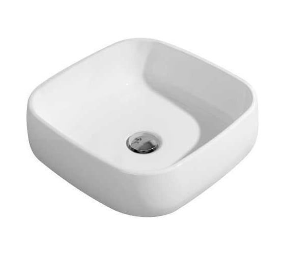 Изображение товара Накладная раковина Flaminia Flag 400x400хh140 мм, без плоскости под смеситель, без перелива, керамика, цвет белый FG40A