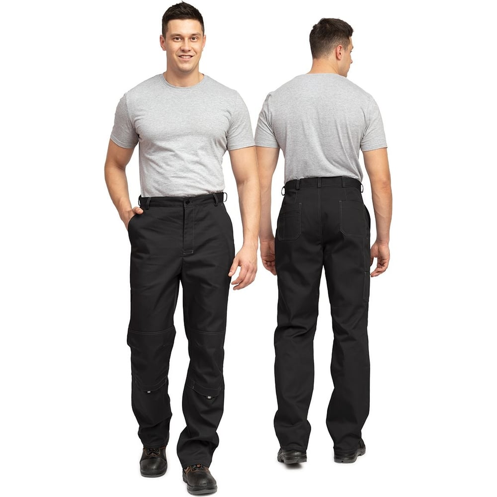 Изображение товара Мужские брюки Прабо Люкс черные размер 56-58/182-188 см