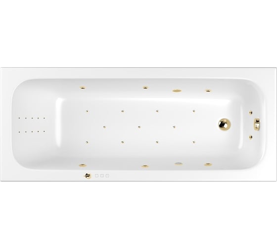 Изображение товара Ванна WHITECROSS Vibe 170x70 "ULTRA NANO" (золото) 0105.170070.100.ULTRANANO.GL