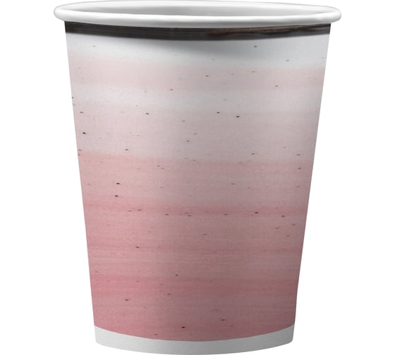 Изображение товара Набор бумажных стаканов ND Play Керамика розовая в т/у пленке 250 мл, 6 шт 309938