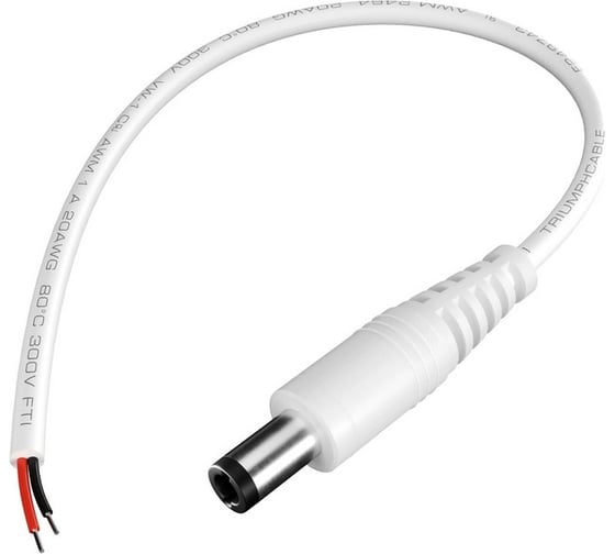 Изображение товара Коннектор Jack "папа" для светодиодной ленты geniled с проводом для подключения 12339