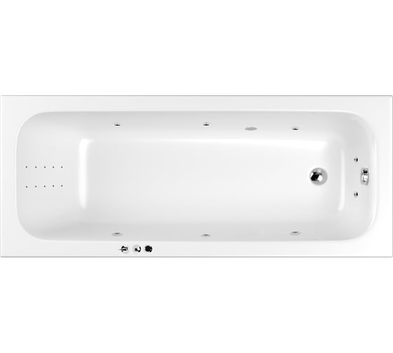 Изображение товара Ванна WHITECROSS Vibe 180x75 "SMART NANO" (хром) 0105.180075.100.SMARTNANO.CR