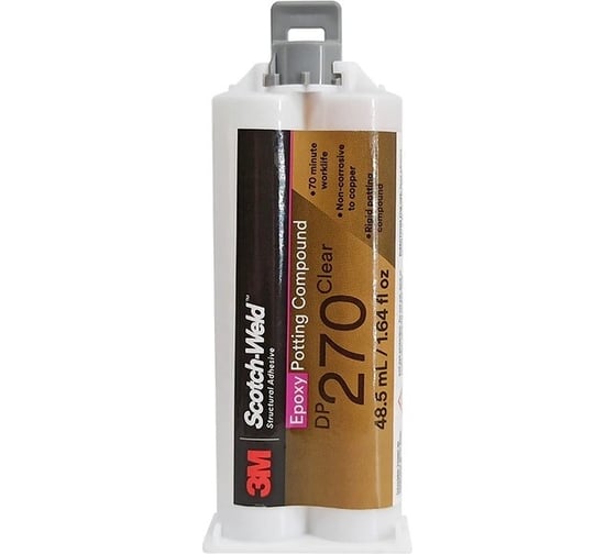 Изображение товара Клей эпоксидный двухкомпонентный 3М SW прозрачный, 0.485 мл DP270