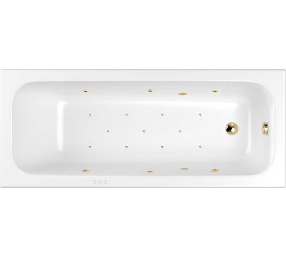 Изображение товара Ванна WHITECROSS Vibe 180x75 "RELAX" (золото) 0105.180075.100.RELAX.GL