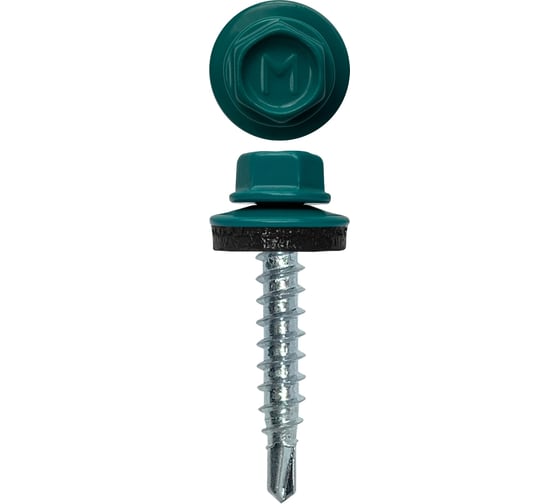 Изображение товара Кровельный саморез Daxmer 4,8x29 RAL 5021 сверло №1, 250 шт 00000306960