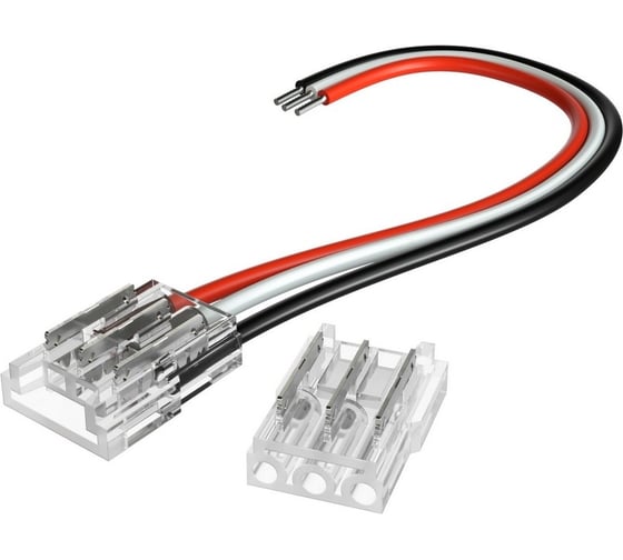 Изображение товара Коннектор для светодиодной ленты geniled MIX 8мм для гибкого соединения или подключения прокалывающий 12365