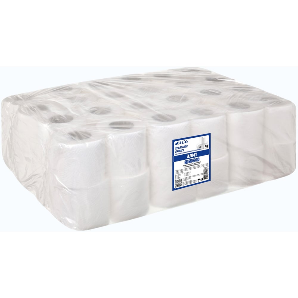 Изображение товара Туалетная бумага ACG Элит 2 слоя 19 м 48 рулонов целлюлоза
