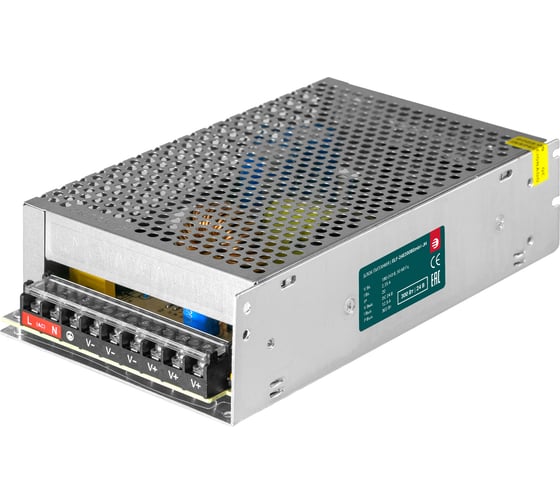 Изображение товара Блок питания интерьерный ELF, 24В, 300Вт, компактный металлический перфорированный корпус, кулер (JH) ELF-24E300BEmini-JH