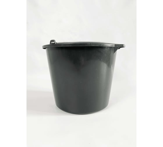 Изображение товара Ведро строительное КЭС черное, эластичное, с носиком, 12 л 13000034
