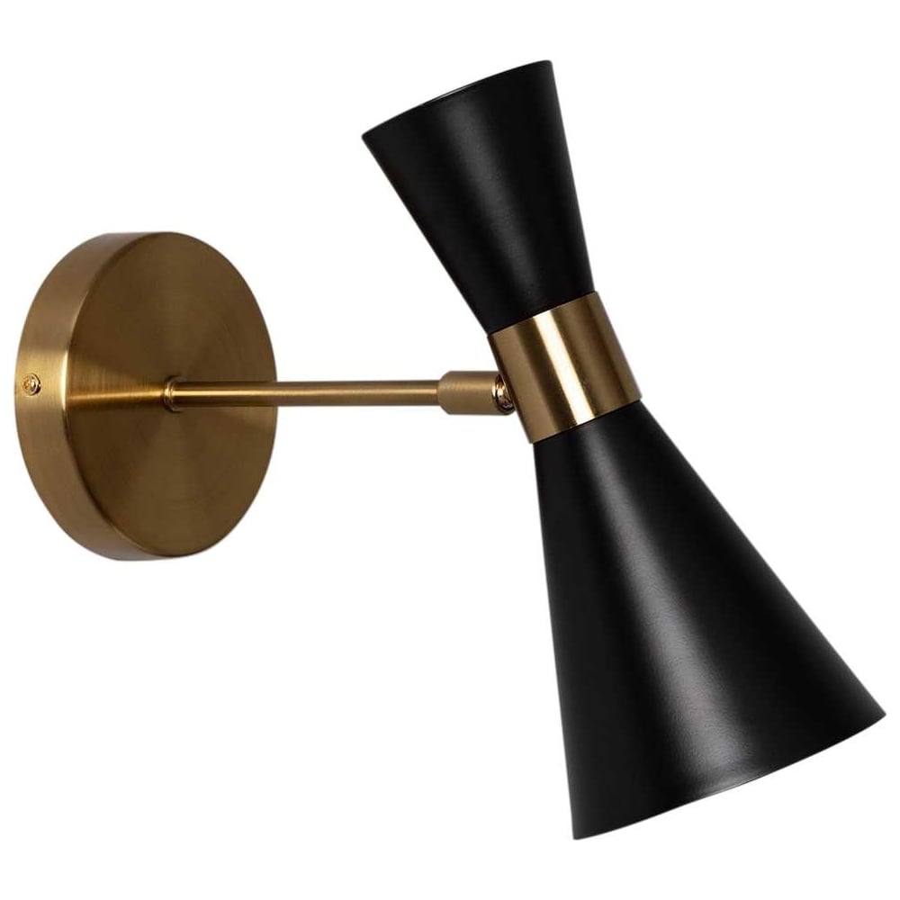 Изображение товара Бра De Fran ГЕОНА E27 60Вт черный золотая бронза