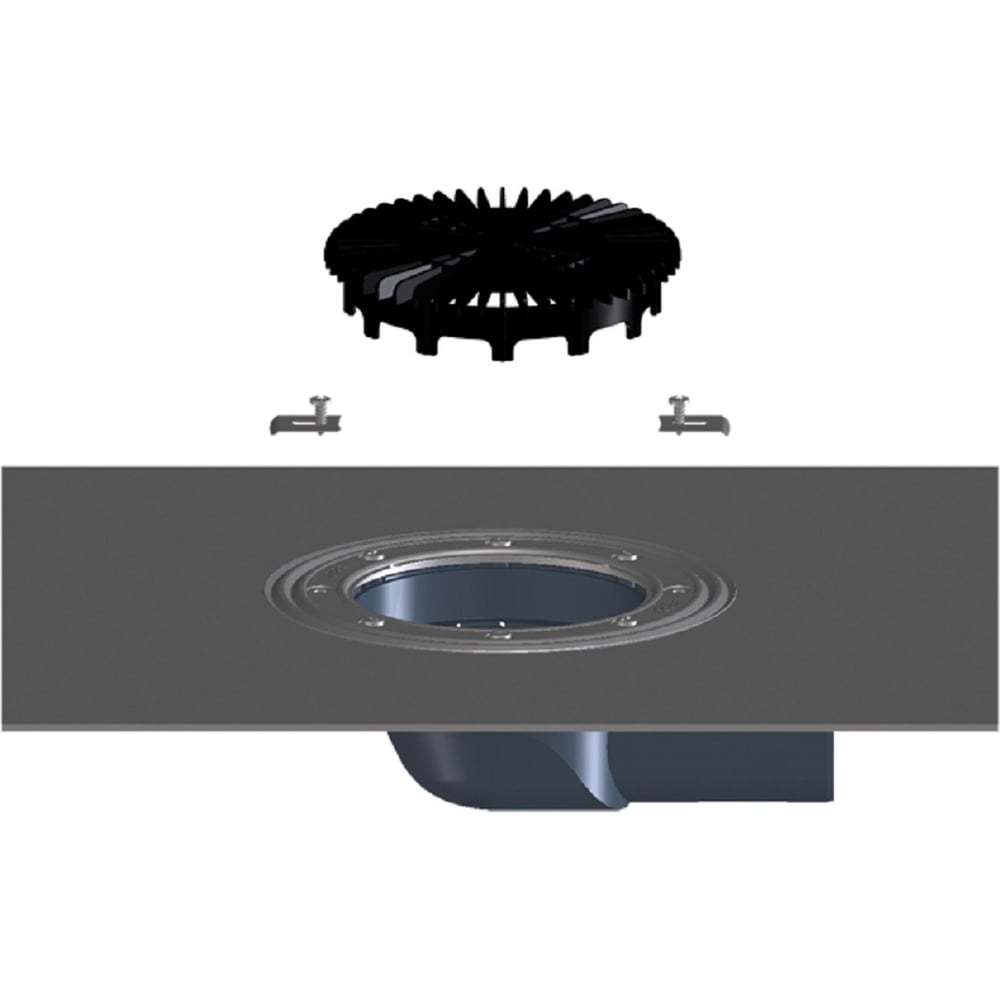 Изображение товара Корпус трапа HL 5100TH, включает заглушку 151 и фиксаторы 619 HL 5100THK