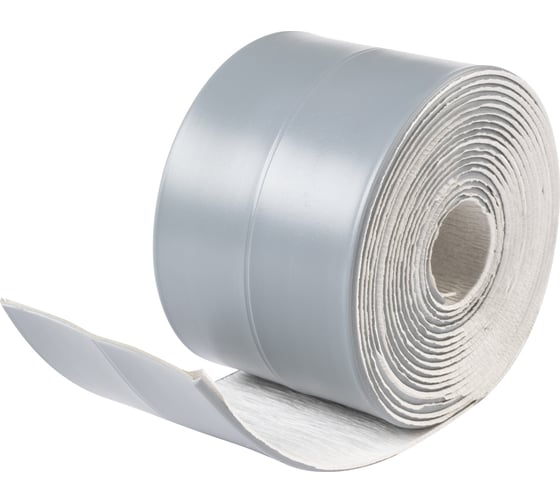 Изображение товара Лента-бордюр самоклеящаяся Аккурат 60 мм, 3,35 м ТМ цвет ленты серая hk95927