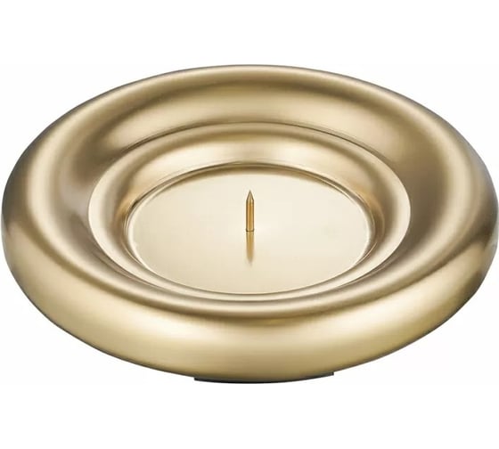 Изображение товара Подсвечник Tkano круглый, с титановым покрытием, коллекция Edge, 12 см TK22-DEC-CNH0001